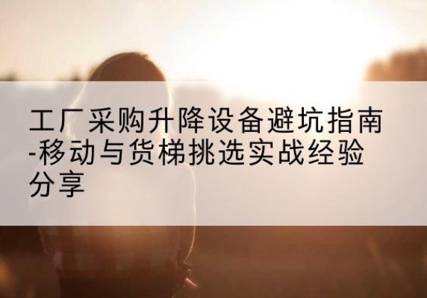 鲁山移动式升降机怎么选-工厂采购升降设备避坑指南-移动与货梯挑选实战经验分享